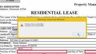 How to validate Form fields before print the PDF Form [upl. by Madeleine233]