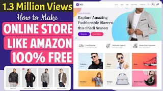 How to Create an eCommerce Website with WordPress FREE – ONLINE STORE 2022 [upl. by Stacia]