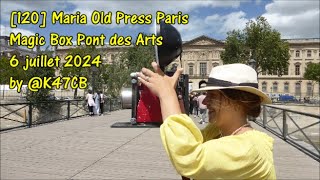 120 Maria Leica Q3 Old Press Paris Polaroid Magic Box Pont des Arts 6 juillet 2024 by K47CB [upl. by Oniratac]