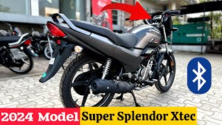 2024 Model Hero Super Splendor Xtec 125 Review  On Road Price  Mileage  Feature  hero bike [upl. by Gristede]