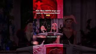 When Nervo drops your remix at Tomorroland Brazil🤯​ tomorrowlandbrasil producer dj psytrance [upl. by Okin]