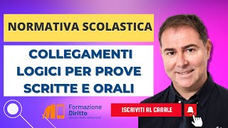 NORMATIVA SCOLASTICA COLLEGAMENTI LOGICI PER PROVE SCRITTE E ORALI [upl. by Birchard615]