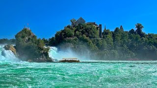 Schaffhausen Rheinfall Passing Close to the Rushing Waters [upl. by Reamy60]