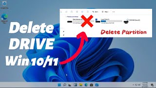 Quick And Simple Windows 10 Drive Partition Deletion Tutorial [upl. by Saffian]