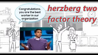 Herzberg two factor theory of motivation [upl. by Tench]