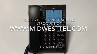 Video 1  NEC  SL2100  Introduction Phone Training [upl. by Neelyahs]