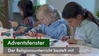 Adventsfenster basteln im Religionsunterricht Wölflinswil [upl. by Gass]