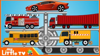 Learning Street Vehicles  Cars amp Trucks  City Vehicles for Kids  My Little TV [upl. by Portia]