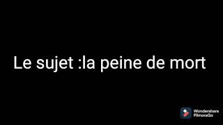 Production écrite la peine de mortles arguments pour ou contre la peine de mort [upl. by Enattirb]