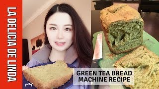 Green Tea Sandwich Bread Bread Machine Recipe  Bread Machine Bread  Matcha Bread [upl. by Evin290]