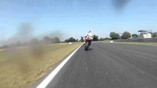 Snetterton R1 onboard with Milwaukee Yamahas James Ellison [upl. by Lemra947]