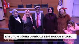 ERZURUM Güney Afrikalı eski bakan Erzurumdaki kuzenleriyle buluştu VİDEO EKLENDİ [upl. by Alamac]