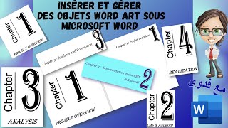 Créer et Personnaliser un WordArtlettrine en 2021 sous Microsoft Word pour Réussir ton PFEشرح [upl. by Mehalek233]