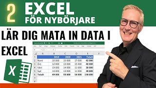 Grundläggande Excel 2 Lär dig mata in data i Excel [upl. by Rech97]