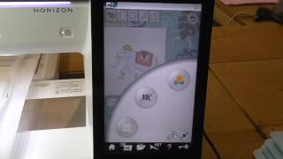 Resize Embroidery Designs on the Janome Memory Craft 15000 [upl. by Nehgem]