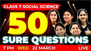 CLASS 7 PUBLIC EXAM  SOCIAL SCIENCE SURE QUESTIONS  EXAM WINNER [upl. by Rosalynd]