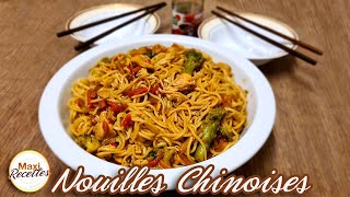 Nouilles Chinoises au Poulet Recette Facile et Rapide [upl. by Rabma946]