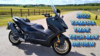 ★ 2022 YAMAHA TMAX TECH MAX REVIEW ★ [upl. by Knighton429]