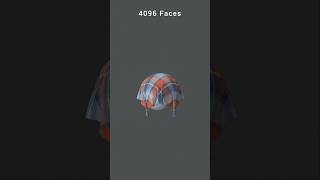 Cloth Simulation From 1 Face to 4096 Faces blender clothsimulation 3d 3danimation learning [upl. by Damek920]