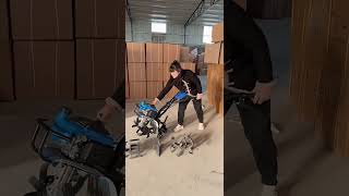 Multifunctional gasoline engine rotary tillage weeding ditching leveling [upl. by Eldreda242]