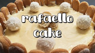 Raffaello Cake Recipe Under 15 Minutes 🥥 NO BAKE 🥥 [upl. by Marlea660]