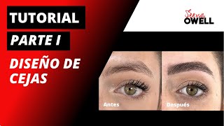 Cómo hacer un diseño de cejas  Tutorial 1  Diseño de cejas [upl. by Cindi]