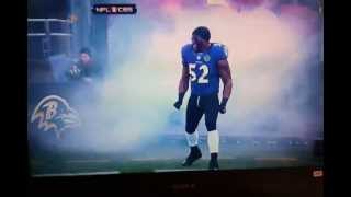 Ray Lewis field entrance vs Colts [upl. by Ahsenot685]