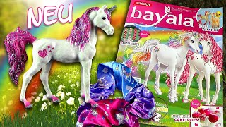 Schleich ® Bayala ® Magazin Nr 43 mit Freundschafts Einhorn Yadira amp buntem Haargummi aus Stoff [upl. by Neemsay468]