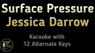 Surface Pressure  Jessica Darrow Encanto Instrumental Lower Higher Male Original Key [upl. by Quiteris565]