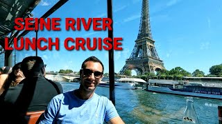 Paris Seine River Boat Cruise  Bateaux Parisiens Lunch Cruise  What to do in Paris France [upl. by Temme901]