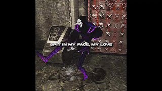 ThxSoMch  SPIT IN MY FACE  SLOWED  OFFICIAL Lyrics  DMC3 Jester Dance Edit [upl. by Weinberg429]