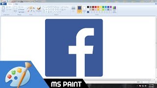 How to Draw Facebook logo in MS Paint from Scratch [upl. by Stepha]