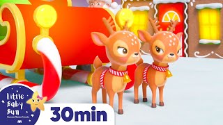 Santas Reindeer on Christmas Eve  More Christmas Music For Kids  Lellobee [upl. by Ettenrahc]