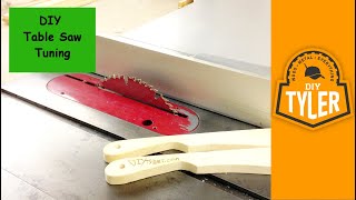 How to Tune a Contractor Table Saw [upl. by Slotnick]