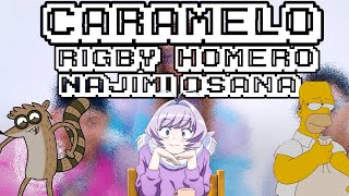 Caramelo Remix Ozuna  Rigby Najimi Osana Homero Cover [upl. by Nirrok697]