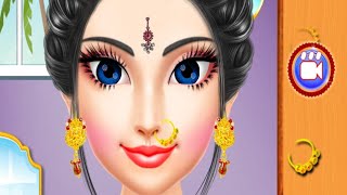 Indian wedding dress makeup video stylish Khushbu Bharati [upl. by Gadmann]