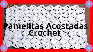 Como hacer el Punto ❤ PAMELITAS acostadas en tejido crochet tutorial paso a paso Moda a Crochet [upl. by Edita171]