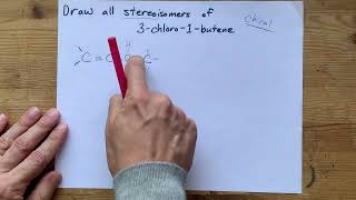 Draw all stereoisomers of 3chloro1butene [upl. by Sampson]