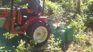 Kubota B1500 mit 19 Ps und GEO Mulcher EFG 125 [upl. by Bud]