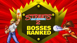 RBear is By Far The Toughest  Streets of Rage 2 Bosses Ranked Sega [upl. by Lleret]