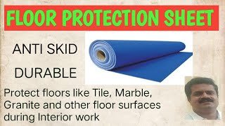 Perfect floor protection sheetprotect your tiles  Marbleswooden floor [upl. by Ambrose537]