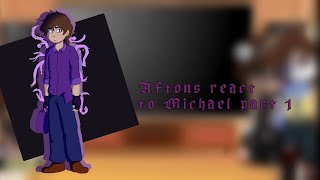 Aftons react to Michael Afton part 1 Short Made by ♡͎K͎a͎z͎u͎♡͎ [upl. by Anot]