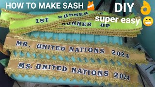 MAKING SASH AT HOME  SOBRANG DALI MAS MURA PA 💓👌 [upl. by Alexina]