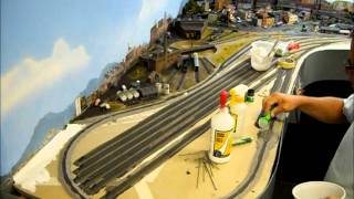 Fast Motion Track Ballasting by Fifer Hobby Supply [upl. by Dich]