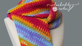 Crochet a Scarf with the C2C Moss Stitch 🤩 [upl. by Hoenack]