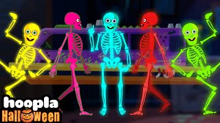 Five Skeletons Riding Waterbus  Spooky Song  Hoopla Halloween [upl. by Ajaj285]