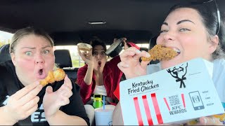 KFC Mukbang  With Chelcie and Paige [upl. by Noseaj]