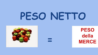 PESO LORDO NETTO TARA [upl. by Duester]