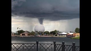 Almost a Tornado in Epcot at Disney World [upl. by Reginnej944]