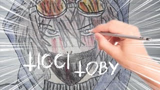 Ticci Toby STORY  Drawing  Creepypasta [upl. by Urbannal]